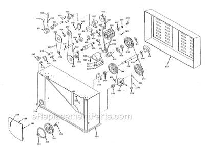 Page B Diagram and Parts List for VBS-900  Jet Band Saw