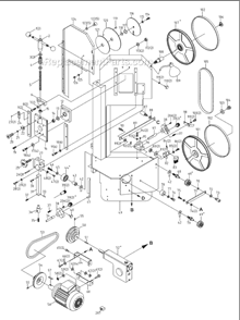 Page A Diagram and Parts List for VSF-14-1 414486 Jet Band Saw