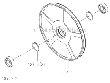Page F Diagram and Parts List for VSF-14-1 414486 Jet Band Saw