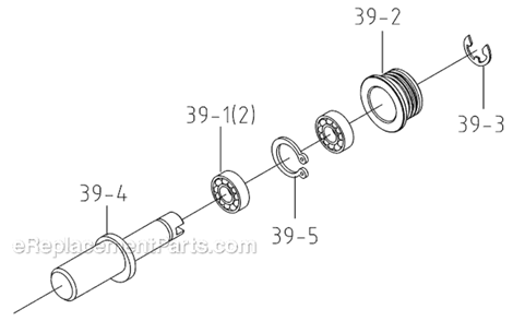 Page D Diagram and Parts List for VSF-14-3 414486 Jet Band Saw
