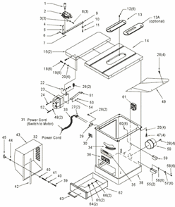 Part Location Diagram of JT9-JTAS10L-59 Jet HOOK