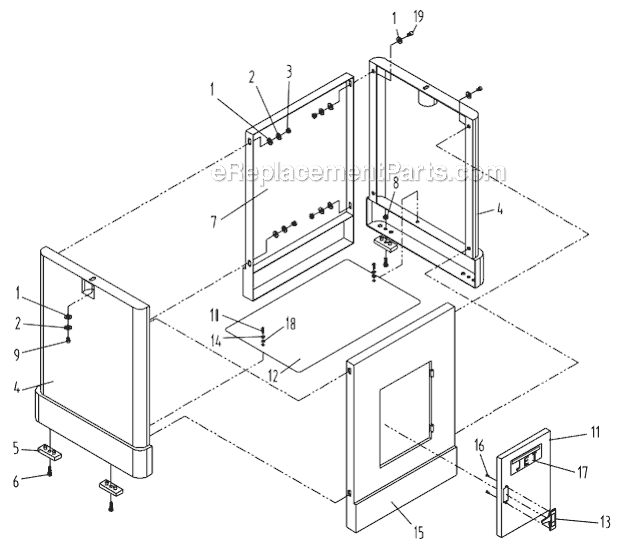 Page C Diagram and Parts List for OES-80CS 708447 Jet Sander Polisher