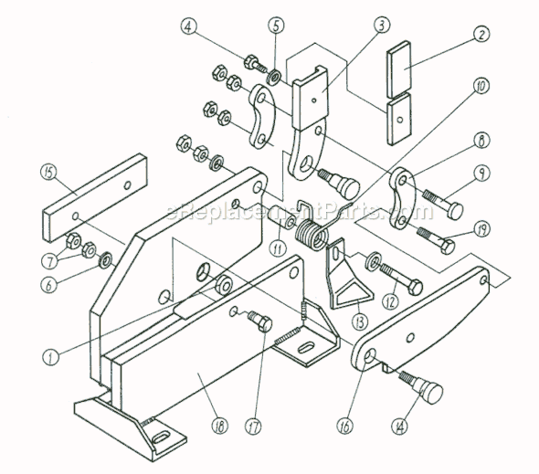 Page A Diagram and Parts List for SS-12N 754112 Jet Brake & Press