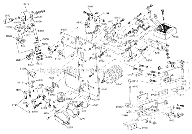Page B Diagram and Parts List for VBS-1408  Jet Band Saw