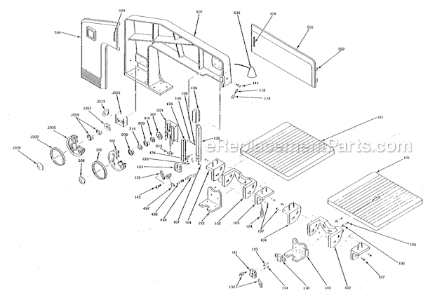 Page A Diagram and Parts List for VBS-900  Jet Band Saw