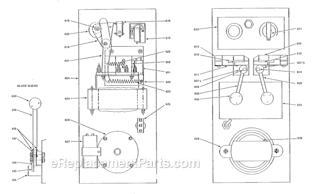Page C Diagram and Parts List for VBS-900  Jet Band Saw
