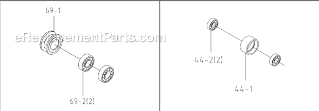 Page E Diagram and Parts List for VSF-14-1 414486 Jet Band Saw