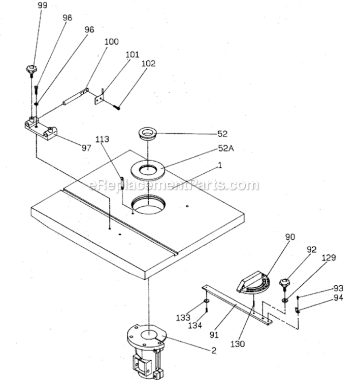 Page A Diagram and Parts List for WSS-3-1  Jet Shaper