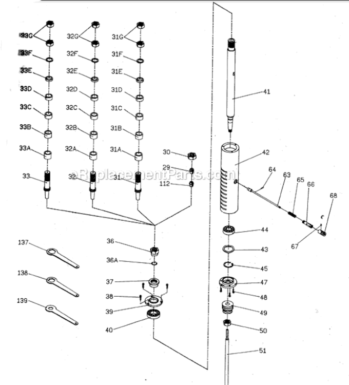 Page D Diagram and Parts List for WSS-3-1  Jet Shaper