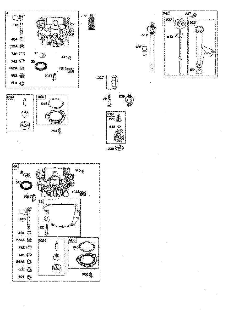 Sump/oil pump Diagram and Parts List for 96043019700  Jonsered Lawn Tractor