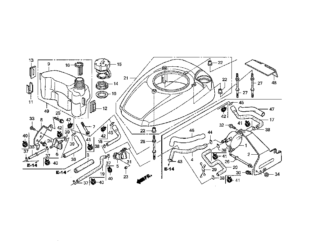 Fan cover Diagram and Parts List for L4721-96795730100  Jonsered Lawn Mower