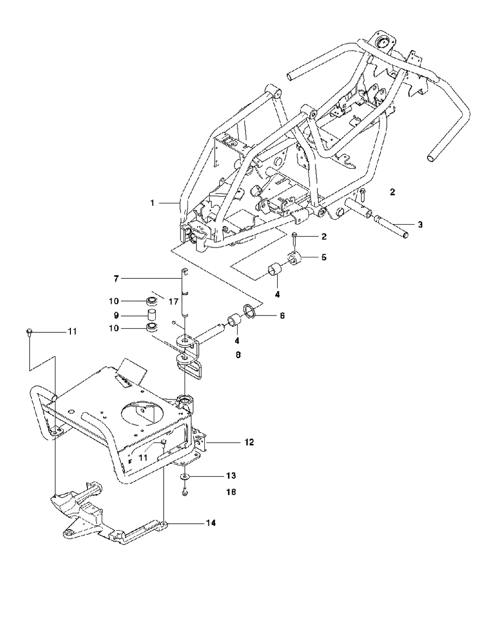 Chassis Enclosures 2 Diagram and Parts List for FR2312MA (966639885)(2011-02) Jonsered Lawn Tractor