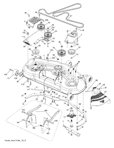 Mower Deck / Cutting Deck Diagram and Parts List for 2754GTHI (960430191-00)(2013-12) Jonsered Lawn Tractor