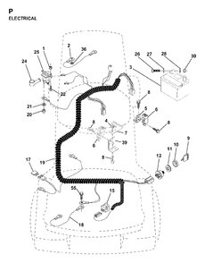 Part Location Diagram of 532004560 Husqvarna Cable