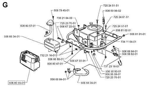 Part Location Diagram of 506810101 Jonsered Plug