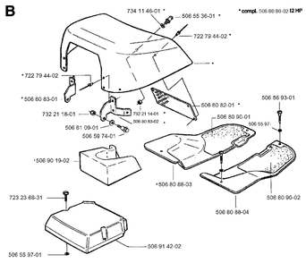 Part Location Diagram of 506810901 Jonsered Bushing