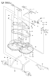 Part Location Diagram of 522450002 Jonsered No Description Available