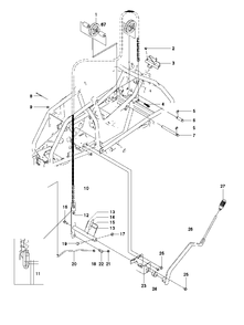 Controls 3 Diagram and Parts List for FR2312MA (966639885)(2011-02) Jonsered Lawn Tractor
