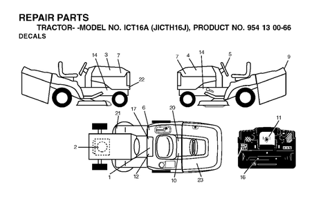 Part Location Diagram of 532180434 Jonsered No Description Available