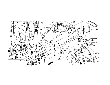 Fan cover Diagram and Parts List for L4721-96795730100  Jonsered Lawn Mower