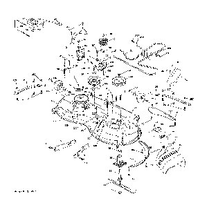 Mower deck Diagram and Parts List for 96043019700  Jonsered Lawn Tractor