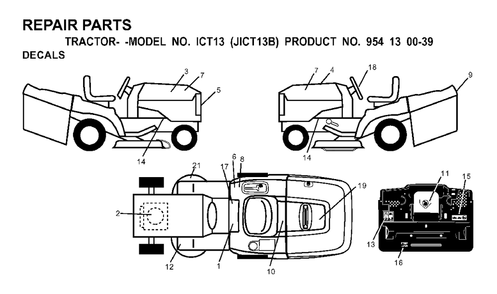 Part Location Diagram of 532170521 Jonsered No Description Available