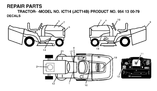 Part Location Diagram of 532181140 Jonsered No Description Available