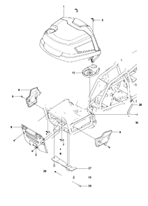 Cover 2 Diagram and Parts List for FR2312MA (966639885)(2011-02) Jonsered Lawn Tractor