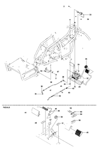 Controls 2 Diagram and Parts List for FR2312MA (966639885)(2011-02) Jonsered Lawn Tractor