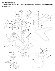 Part Location Diagram of 531013126 Jonsered No Description Available