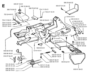Part Location Diagram of 506913702 Jonsered Plate