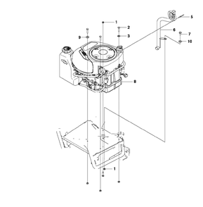 Engine Diagram and Parts List for FR2312MA (966639885)(2011-02) Jonsered Lawn Tractor