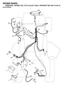 Part Location Diagram of 532188031 Husqvarna Harness, Ign