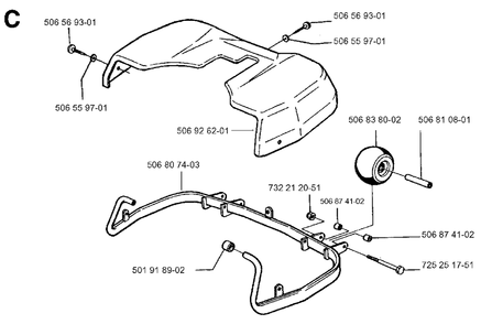 Part Location Diagram of 506910702 Jonsered No Description Available