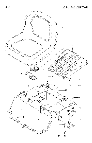 Seat Diagram and Parts List for 967328001-00  Jonsered Lawn Mower