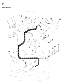 Electrical Diagram and Parts List for LR11 (954130002)(1997-04) Jonsered Lawn Tractor