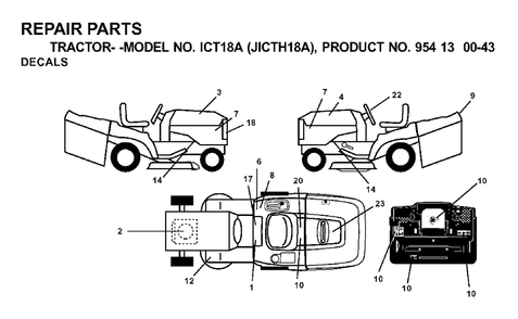 Part Location Diagram of 532171579 Jonsered No Description Available