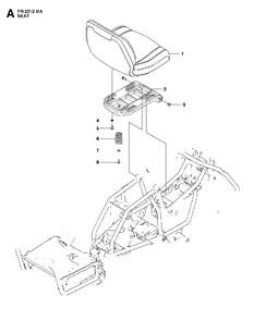 Seat Diagram and Parts List for FR2312MA (966639885)(2011-02) Jonsered Lawn Tractor