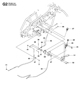 Controls 2 Diagram and Parts List for FR2311M (966639785)(2011-02) Jonsered Lawn Tractor