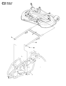 Chassis Enclosures 2 Diagram and Parts List for FR2311M (966639785)(2011-02) Jonsered Lawn Tractor