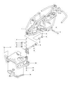 Chassis Enclosures 2 Diagram and Parts List for FR2312MA (966639885)(2011-02) Jonsered Lawn Tractor