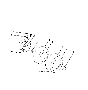 Wheels & tires Diagram and Parts List for 96043019700  Jonsered Lawn Tractor