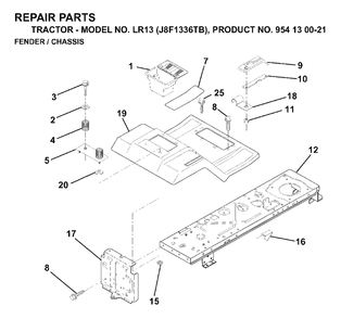 Part Location Diagram of 532141650 Jonsered No Description Available