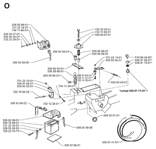 Electrical Diagram and Parts List for FR13 1998-06 Jonsered Lawn Tractor