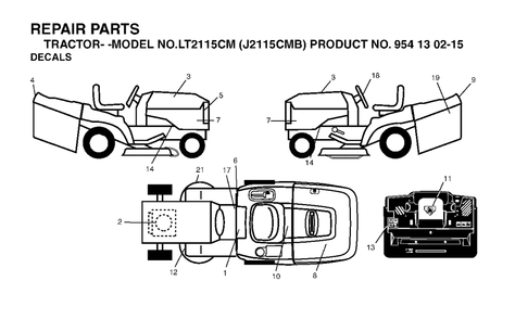 Part Location Diagram of 532189147 Jonsered No Description Available