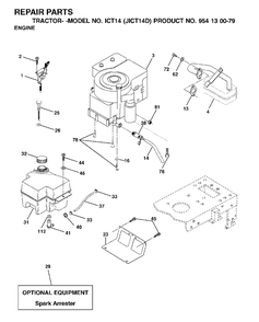 Part Location Diagram of 532180945 Jonsered No Description Available