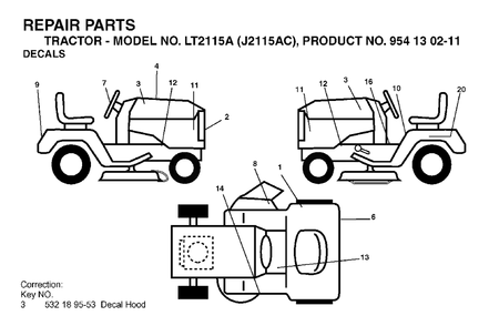 Part Location Diagram of 532192890 Jonsered No Description Available