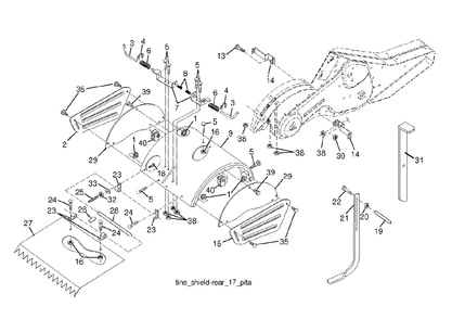 Part Location Diagram of 588249601 Jonsered SHIELD