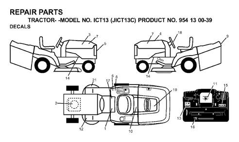 Part Location Diagram of 532170565 Jonsered No Description Available