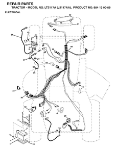 Part Location Diagram of 532185957 Jonsered No Description Available